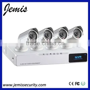 H.264 Bullet 720P Infrared 4CH POE NVR Kits thumbnail-1