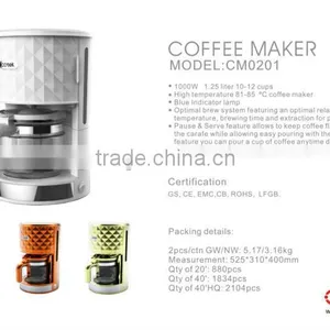 2016 Hot Sale Diamond Rang Kitchen Appliance Drip Coffee Maker and Electric Kettle thumbnail-5