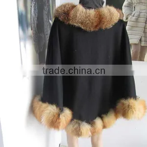 Red Fox Fur Cape Shawl thumbnail-4