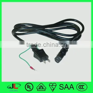 PSE 2 Pin Plug Electrical Cable Wire With Grounding Wire and IEC C13 Plug thumbnail-4