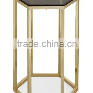 Sofa Mirrored Metal Side Table thumbnail-5