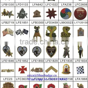 Chinese Wholesale Metal Customized Masonic Lapel Pins, Metal Pin Badges thumbnail-1