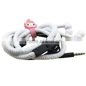 2016 New Arrival Fashionable Colorful Wired In-ear Shoelace Headset for Cellphone thumbnail-3