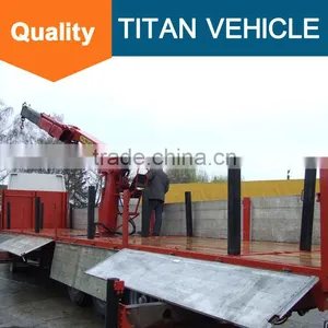 China New Timber Wood Semi Trailer Lumber Transport Vehicle for Sale thumbnail-3