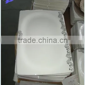 6 People Luxury Silver 45% Bone China Dinner Set thumbnail-1