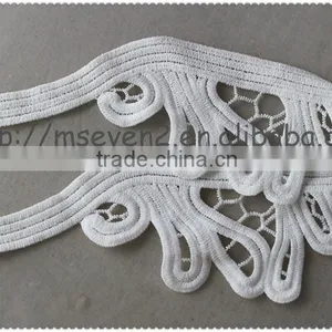 Wholesale Soft White Cotton Lace Collar, Embroidery Cotton Collar Lace for Ladies Wear thumbnail-6
