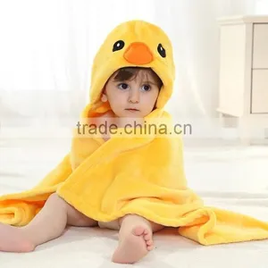 Yellow Egyptian Flannel Fleece Baby Bathrobe thumbnail-4