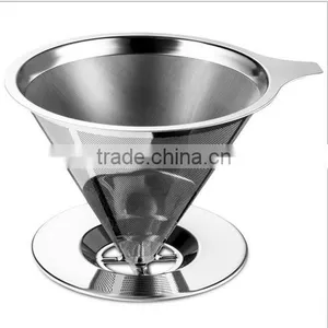 Stainless Steel Reusable Paperless Pour Over Coffee Filter thumbnail-5