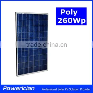 High Efficiency Solar Panel Poly 260Wp for On Grid System Grid Connected System thumbnail-1