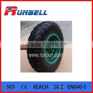 2017 Durable 16'' PU Foam Flat -free Wheelbarrow Wheel thumbnail-3