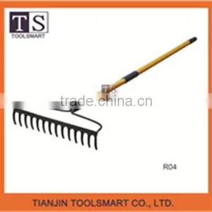Garden Lawn Tool Grass Rake With Long Handle thumbnail-1