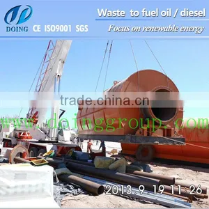 High Oil Output ! 10MT/D Recycling Machine Get Fuel Oil From Tyres thumbnail-1