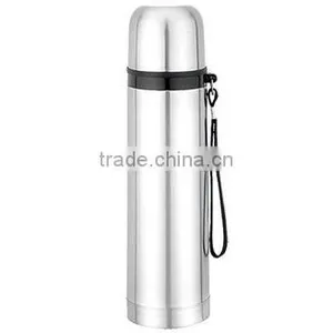 Stainless Steel Type of Bullet Vacuum Cup Flask With Tape Carry With FDA Tape thumbnail-1
