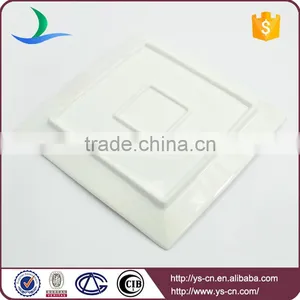 Wholesale Rectangule White Ceramic Catering Serving Dinner Plates Porcelain thumbnail-4