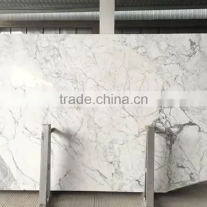 Statuario White Marble Custom Cut Marble Table Top thumbnail-6