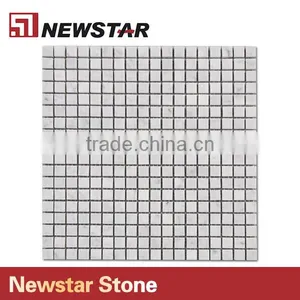 Newstar White Marble Honed Bathroom Backsplash Shower Walls Tile Mosaic thumbnail-4