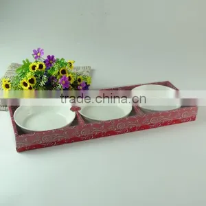 Wholesale Stock Ivory Porcelain Soap Dish Set With Color Box thumbnail-1