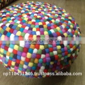 Felt Ottoman/Pouffe thumbnail-2