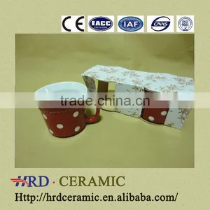 Wholesale Round Shape Ceramic Cup With Handle thumbnail-1