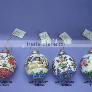 Porcelain X'mas Tree Ball thumbnail-1