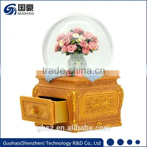 Flower Design Jewelry Box Unique Tulip Snow Globes thumbnail-3