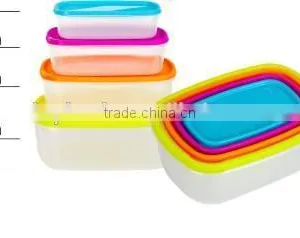 Rainbow Food Storage, Plastic Food Container,rectangle Storage Container thumbnail-1