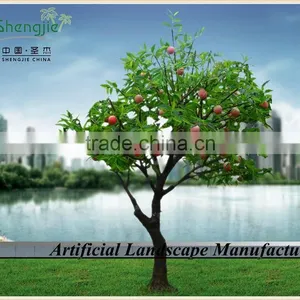 SJ0007 5M Height LED Peach Trees With Fruit Light,led Flower Tree,led Fruit Tree for Outdoor Decoration thumbnail-1