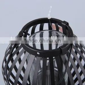 Portable Globular Painted Iron+Glass Candle Holder/Home Decoration Candlestick thumbnail-3