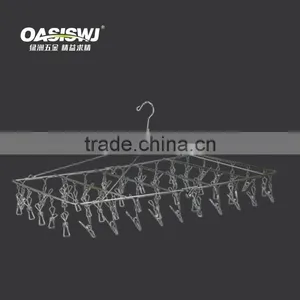 Stainless Steel Clothes Rack With 48clips thumbnail-1