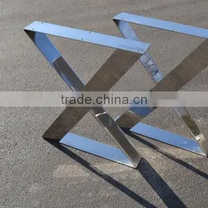 Top Sales Furniture Black Powder Coated ZX Flat Steel Metal Bench Leg thumbnail-5
