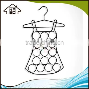 NBRSC Reliable Company Dress Shaped Metal Scarf Hanger for Closet Space thumbnail-3