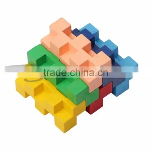 Cartoon Pattern 6Pcs Pack Puzzle Bath Crayon thumbnail-1