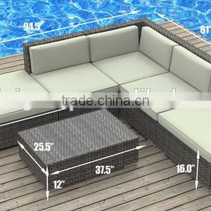 Rattan Sofa Outdoor Elements Patio Furniture (BF10-R18) thumbnail-3
