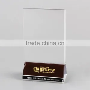 Full Printing Triangle Acryic Menu Holder for Restaurant thumbnail-5
