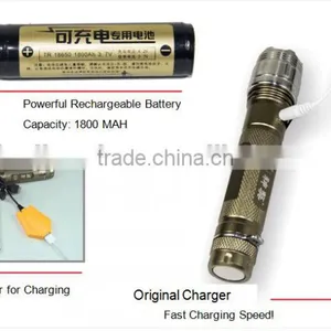 LED 18650 Flashlight ,,emergency LED Light ,for Camping Hiking ,outdoor Explore thumbnail-2