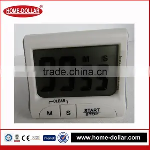 White Plastic Timer Digital With Fold Stand and Magnetic Fixing Mini Digital Timer for Kitchen Loud Beep Loud Beep Kitchen Timer thumbnail-1