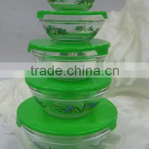 GH049 5pcs Glass Bowl Set With Deco thumbnail-2