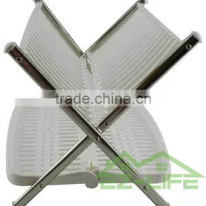 2017 Best Foldable Stianless Steel Shape V Kitchen Table Storage Dish Drying Rack thumbnail-3