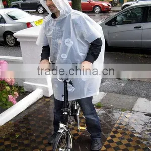 White Degradble Rain Ponchos thumbnail-1