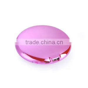 7000mAh Round Mirror Shape Portable Charger Power Bank thumbnail-5