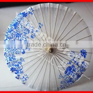 Bamboo Silk Japanese Parasol thumbnail-1