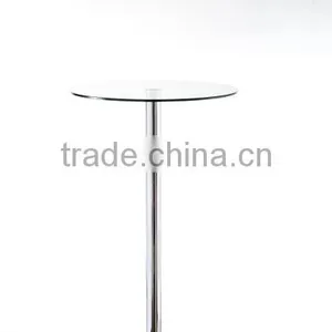 Cheap White Glass Top Bar Table for Dining thumbnail-2