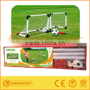 Two Mini Plastic Soccer Goal With Pvc Ball and Pump for Kids' Gifts thumbnail-1