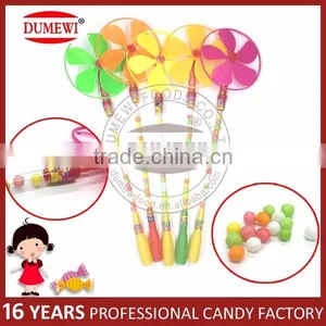 Cheap Long Stick Windmill Shape Plastic Candy Toy thumbnail-1