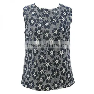2015 Spring Fashion Collection Daisy Printing Lace Shirt&Blouse thumbnail-1