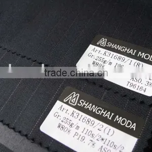Blended Worsted Wool Fabric W80/p20 Moda-t102 thumbnail-1