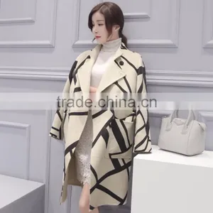 100% Lady Cashmere Wool Coat 2016 thumbnail-1