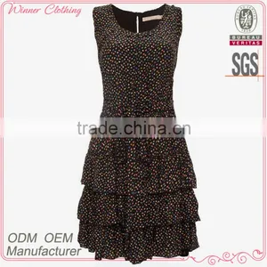Summer Newest Fashion Latest Dress Designs Photos With Shift Skirt and Sleeveless thumbnail-1