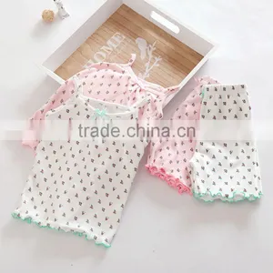 OEM ODM Good Quality Baby Clothing Sets Wave Bottom Vest With Shorts Twinset thumbnail-1