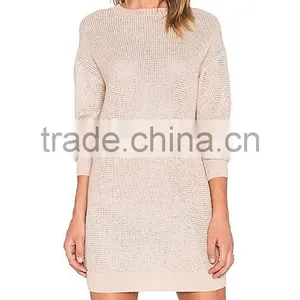 2016 Hot Sale Light Pink Girls Cheap Sweater Dresses Wholesale thumbnail-1